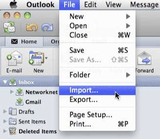 outlook 2016 for mac export pst automatically